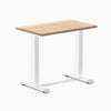 Fixed mini hardwood desk - White Ash - white 32"