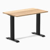 Fixed mini hardwood desk - White Oak - black 40"