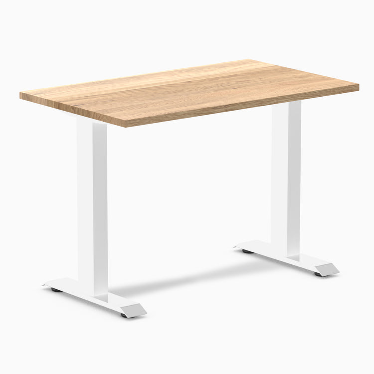 Fixed mini hardwood desk - White Oak - white 40"