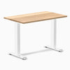 Fixed mini hardwood desk - White Oak - white 40"