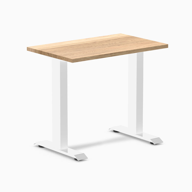 Fixed mini hardwood desk - White Oak - white 32"