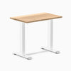 Fixed mini hardwood desk - White Oak - white 32"