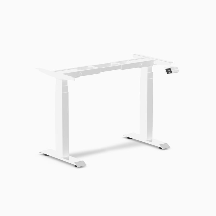 Mini standing desk frame in white