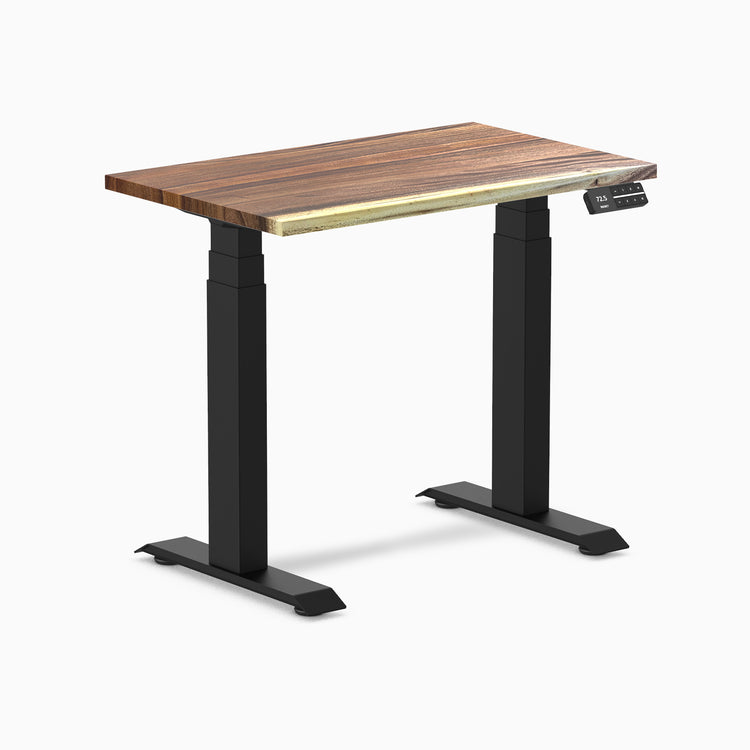 Desky Dual Mini Hardwood Sit Stand Desk