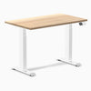 Dual mini hardwood standing desk - White Ash - white 40"