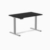 Desky single sit stand desk black melamine - grey 48"