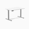 Desky single sit stand desk white melamine - grey 48"