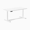 Desky single sit stand desk white melamine - white 60"