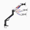 Desky Heavy duty vanguard monitor arm - white and purple