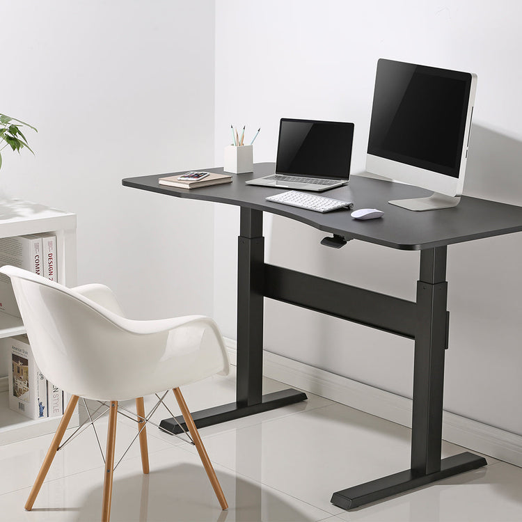 Desky Air Lift Zero Sit Stand Desk White - Desky