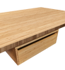minimal bamboo under desk drawer
