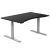 Desky Alpha Dual Sit Stand Gaming Desk Ergo Edge 1200x750mm - Desky