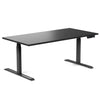 Desky Alpha Dual Sit Stand Gaming Desk Straight Edge 1800x750mm - Desky