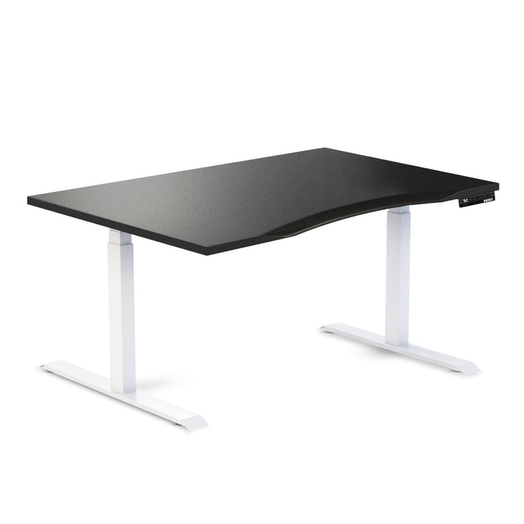 Desky Alpha Dual Sit Stand Gaming Desk Ergo Edge 1500x750mm - Desky