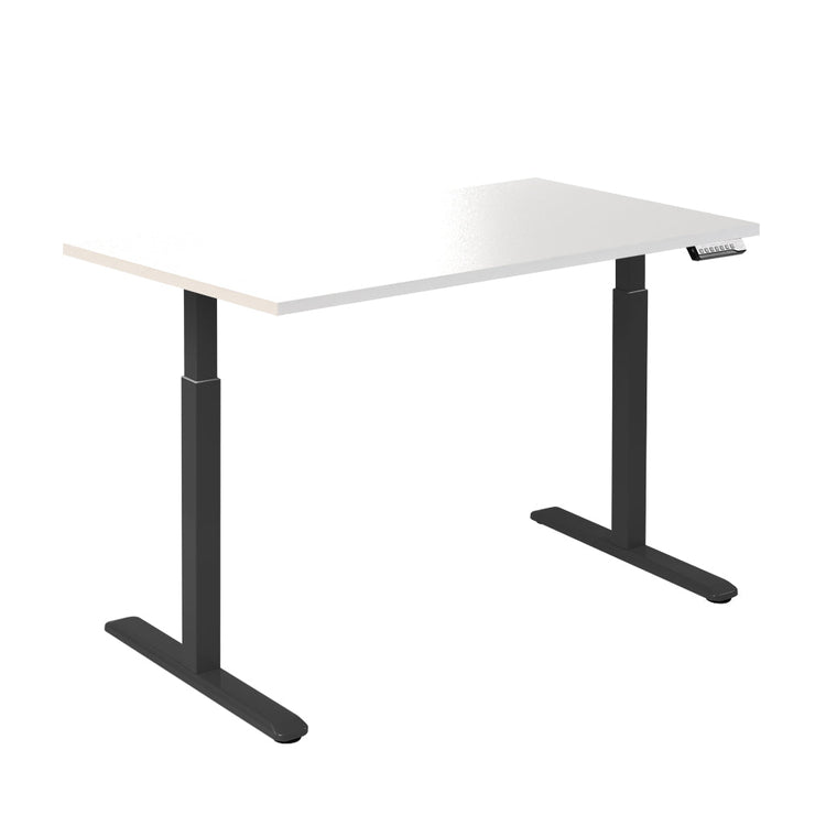 Desky Single Sit Stand Gaming Desk White 1500x750mm - Desky