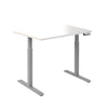 Desky Single Sit Stand Gaming Desk White 1200x750mm - Desky