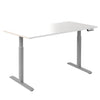 Desky Single Sit Stand Gaming Desk White 1800x750mm - Desky