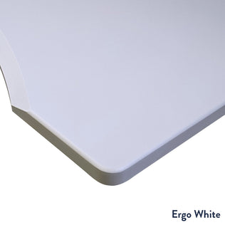 Desky White Ergo Edge Desktop