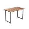 Desky Fixed Office Side Table Acacia Grey - Desky