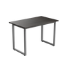 Desky Fixed Office Side Table Burnished Wood Grey - Desky