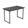 Desky Fixed Office Side Table Dark Bamboo Grey - Desky