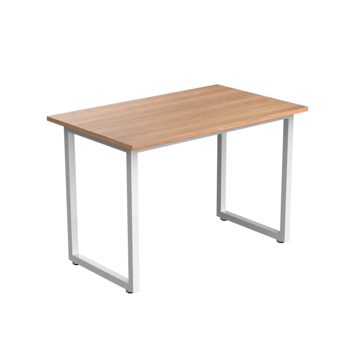 Desky Fixed Office Side Table White White - Desky