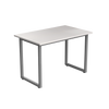 Desky Fixed Office Side Table White Grey - Desky