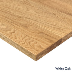 White oak desktop corner 